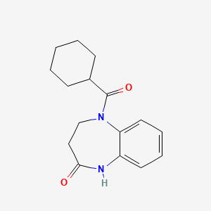 5-(cyclohexylcarbonyl)-1,3,4,5-tetrahydro-2H-1,5-benzodiazepin-2-one