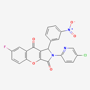 2-(5-Chloropyridin-2-yl)-7-fluoro-1-(3-nitrophenyl)-1,2-dihydrochromeno[2,3-c]pyrrole-3,9-dione