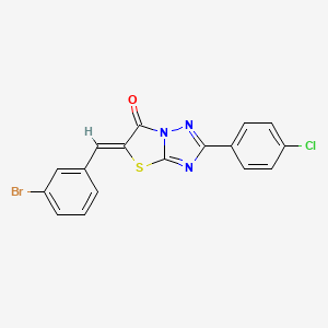 (5Z)-5-(3-bromobenzylidene)-2-(4-chlorophenyl)[1,3]thiazolo[3,2-b][1,2,4]triazol-6(5H)-one