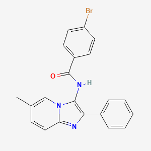 4-Bromo-N-{6-methyl-2-phenylimidazo[1,2-A]pyridin-3-YL}benzamide