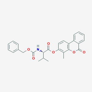 4-methyl-6-oxo-6H-benzo[c]chromen-3-yl N-[(benzyloxy)carbonyl]-L-valinate