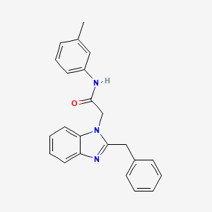 2-(2-benzyl-1H-1,3-benzimidazol-1-yl)-N-(3-methylphenyl)acetamide