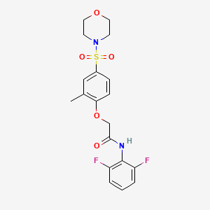 N-(2,6-Difluorophenyl)-2-[2-methyl-4-(morpholine-4-sulfonyl)phenoxy]acetamide