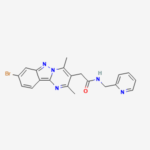 2-(8-bromo-2,4-dimethylpyrimido[1,2-b]indazol-3-yl)-N-(2-pyridylmethyl)acetamide