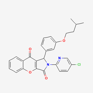 2-(5-Chloropyridin-2-yl)-1-[3-(3-methylbutoxy)phenyl]-1,2-dihydrochromeno[2,3-c]pyrrole-3,9-dione