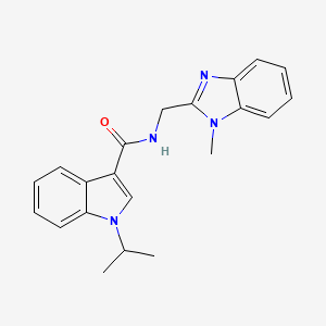 N-[(1-methyl-1H-benzimidazol-2-yl)methyl]-1-(propan-2-yl)-1H-indole-3-carboxamide