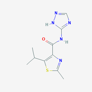 5-isopropyl-2-methyl-N-(1H-1,2,4-triazol-3-yl)-1,3-thiazole-4-carboxamide