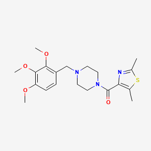 (2,5-Dimethyl-1,3-thiazol-4-yl)[4-(2,3,4-trimethoxybenzyl)piperazino]methanone