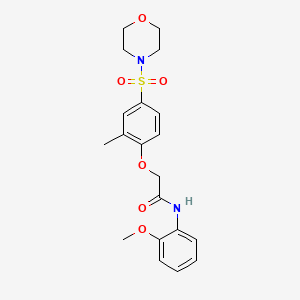 N-(2-methoxyphenyl)-2-[2-methyl-4-(morpholin-4-ylsulfonyl)phenoxy]acetamide