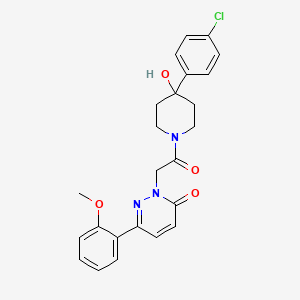 2-{2-[4-(4-chlorophenyl)-4-hydroxypiperidino]-2-oxoethyl}-6-(2-methoxyphenyl)-3(2H)-pyridazinone