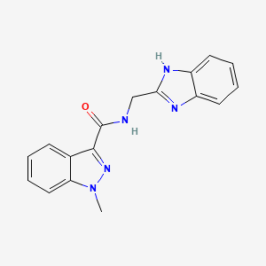 N-(1H-1,3-benzimidazol-2-ylmethyl)-1-methyl-1H-indazole-3-carboxamide