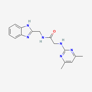 N-(1H-1,3-benzimidazol-2-ylmethyl)-2-[(4,6-dimethyl-2-pyrimidinyl)amino]acetamide