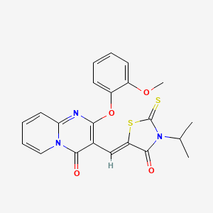 3-isopropyl-5-{(Z)-1-[2-(2-methoxyphenoxy)-4-oxo-4H-pyrido[1,2-a]pyrimidin-3-yl]methylidene}-2-thioxo-1,3-thiazolan-4-one