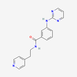 N-[2-(4-pyridyl)ethyl]-3-(2-pyrimidinylamino)benzamide