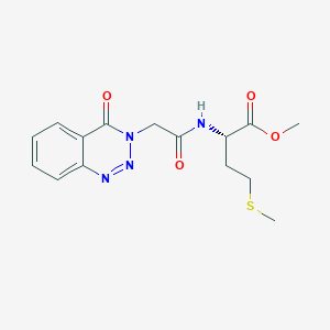 methyl N-[(4-oxo-1,2,3-benzotriazin-3(4H)-yl)acetyl]-L-methioninate