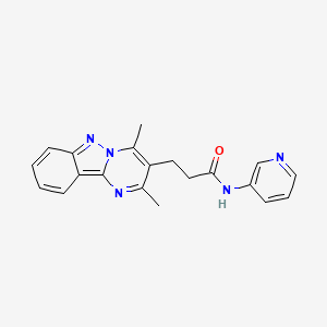 3-(2,4-dimethylpyrimido[1,2-b]indazol-3-yl)-N-(3-pyridyl)propanamide