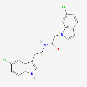 2-(6-chloro-1H-indol-1-yl)-N-[2-(5-chloro-1H-indol-3-yl)ethyl]acetamide