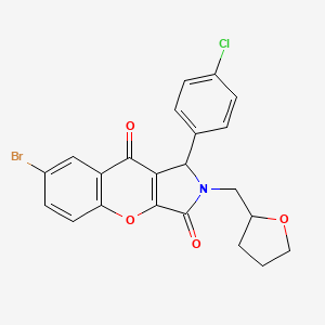 7-Bromo-1-(4-chlorophenyl)-2-(tetrahydrofuran-2-ylmethyl)-1,2-dihydrochromeno[2,3-c]pyrrole-3,9-dione