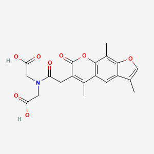 N-(carboxymethyl)-N-[(3,5,9-trimethyl-7-oxo-7H-furo[3,2-g]chromen-6-yl)acetyl]glycine