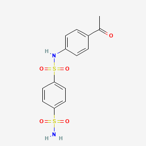 N-(4-acetylphenyl)benzene-1,4-disulfonamide