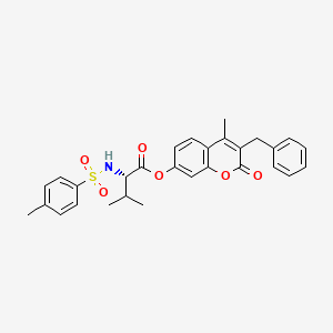 molecular formula C29H29NO6S B11137720 (3-benzyl-4-methyl-2-oxochromen-7-yl) (2S)-3-methyl-2-[(4-methylphenyl)sulfonylamino]butanoate 