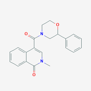 2-methyl-4-[(2-phenylmorpholino)carbonyl]-1(2H)-isoquinolinone