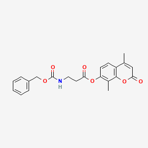 4,8-dimethyl-2-oxo-2H-chromen-7-yl N-[(benzyloxy)carbonyl]-beta-alaninate