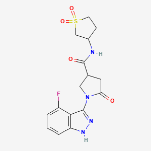 molecular formula C16H17FN4O4S B11137787 C16H17FN4O4S 