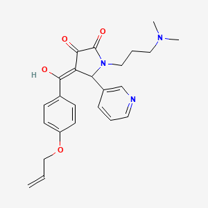 1-[3-(dimethylamino)propyl]-3-hydroxy-4-{[4-(prop-2-en-1-yloxy)phenyl]carbonyl}-5-(pyridin-3-yl)-1,5-dihydro-2H-pyrrol-2-one