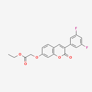 ethyl {[3-(3,5-difluorophenyl)-2-oxo-2H-chromen-7-yl]oxy}acetate