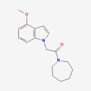 1-(azepan-1-yl)-2-(4-methoxy-1H-indol-1-yl)ethanone