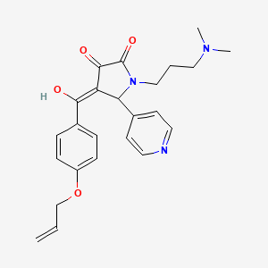 1-[3-(dimethylamino)propyl]-3-hydroxy-4-{[4-(prop-2-en-1-yloxy)phenyl]carbonyl}-5-(pyridin-4-yl)-1,5-dihydro-2H-pyrrol-2-one