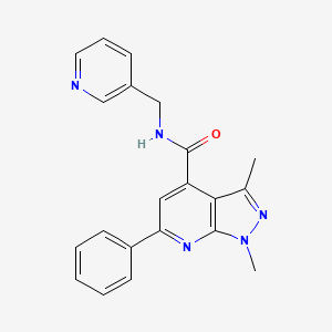 1,3-dimethyl-6-phenyl-N~4~-(3-pyridylmethyl)-1H-pyrazolo[3,4-b]pyridine-4-carboxamide