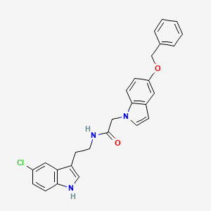 2-[5-(benzyloxy)-1H-indol-1-yl]-N-[2-(5-chloro-1H-indol-3-yl)ethyl]acetamide