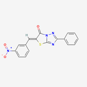 (5Z)-5-(3-nitrobenzylidene)-2-phenyl[1,3]thiazolo[3,2-b][1,2,4]triazol-6(5H)-one