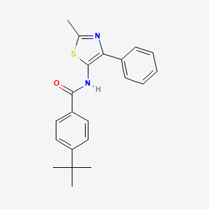 4-tert-butyl-N-(2-methyl-4-phenyl-1,3-thiazol-5-yl)benzamide