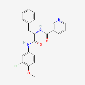 N-(3-chloro-4-methoxyphenyl)-Nalpha-(pyridin-3-ylcarbonyl)-L-phenylalaninamide