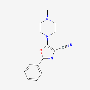 5-(4-Methylpiperazin-1-yl)-2-phenyl-1,3-oxazole-4-carbonitrile