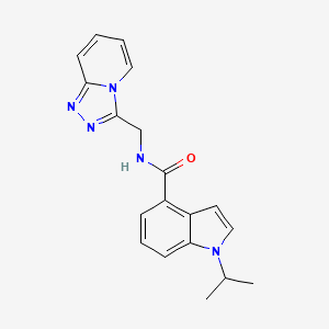 1-isopropyl-N-([1,2,4]triazolo[4,3-a]pyridin-3-ylmethyl)-1H-indole-4-carboxamide