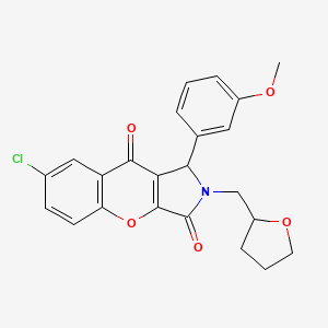 7-Chloro-1-(3-methoxyphenyl)-2-(tetrahydrofuran-2-ylmethyl)-1,2-dihydrochromeno[2,3-c]pyrrole-3,9-dione