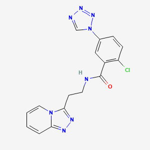 2-chloro-5-(1H-1,2,3,4-tetraazol-1-yl)-N-(2-[1,2,4]triazolo[4,3-a]pyridin-3-ylethyl)benzamide