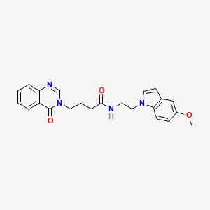 N-[2-(5-methoxy-1H-indol-1-yl)ethyl]-4-(4-oxoquinazolin-3(4H)-yl)butanamide