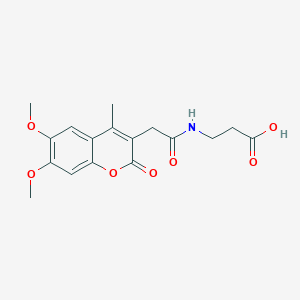 N-[(6,7-dimethoxy-4-methyl-2-oxo-2H-chromen-3-yl)acetyl]-beta-alanine