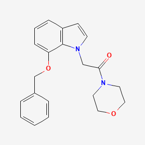 2-[7-(benzyloxy)-1H-indol-1-yl]-1-morpholino-1-ethanone