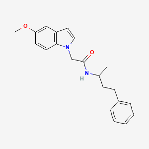 2-(5-methoxy-1H-indol-1-yl)-N-(4-phenylbutan-2-yl)acetamide