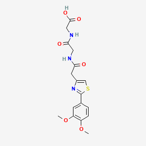 N-{[2-(3,4-dimethoxyphenyl)-1,3-thiazol-4-yl]acetyl}glycylglycine