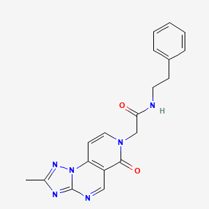 2-(2-methyl-6-oxopyrido[3,4-e][1,2,4]triazolo[1,5-a]pyrimidin-7(6H)-yl)-N-(2-phenylethyl)acetamide