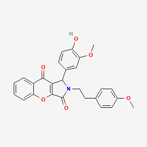 1-(4-Hydroxy-3-methoxyphenyl)-2-[2-(4-methoxyphenyl)ethyl]-1,2-dihydrochromeno[2,3-c]pyrrole-3,9-dione