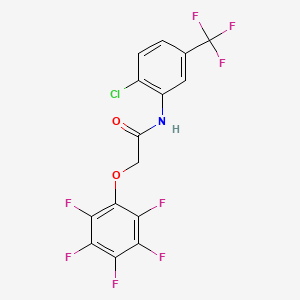 N-[2-chloro-5-(trifluoromethyl)phenyl]-2-(pentafluorophenoxy)acetamide