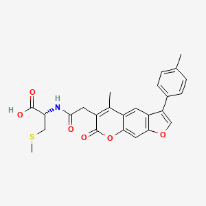 S-methyl-N-{[5-methyl-3-(4-methylphenyl)-7-oxo-7H-furo[3,2-g]chromen-6-yl]acetyl}-D-cysteine